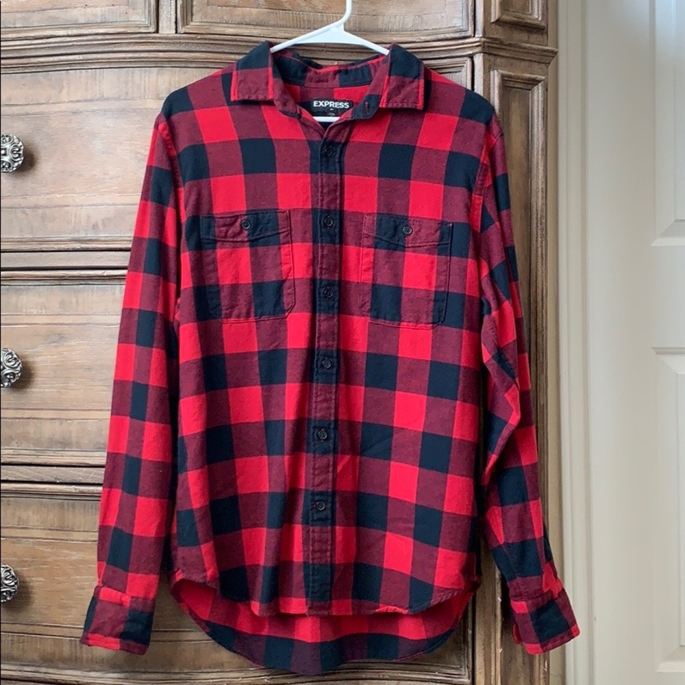 Express Men Button Up Shirt Jacket